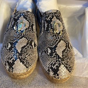 Jimmy choo platform slip-ons